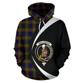 MacLellan Modern Tartan Crest Hoodie - Circle Style